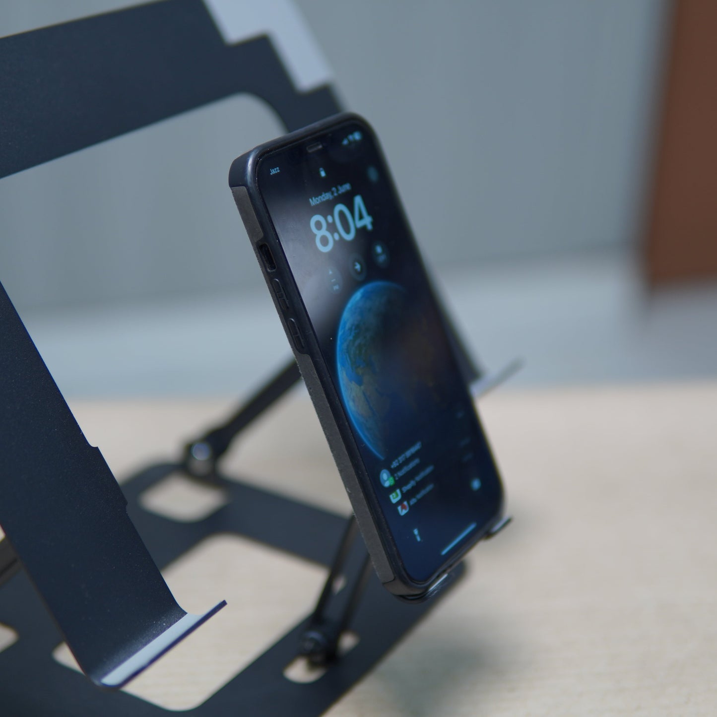 Tablet/Phone Desktop Stand (Foldable & Adjustable)